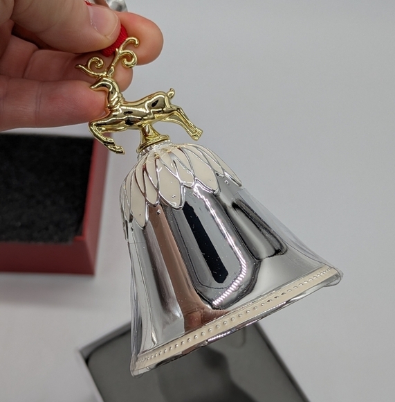 NIB Things Remembered silver 2015 deer bell - Picture 4 of 6